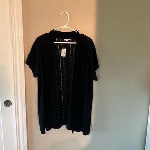 Maurices Cardigan Plus Size 1X NWT Navy Blue